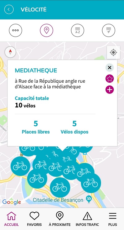 Image d'illustration appli Ginko Mobilités